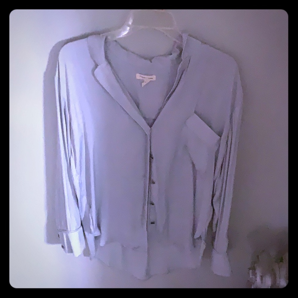 Silky silver/ grey long flannel